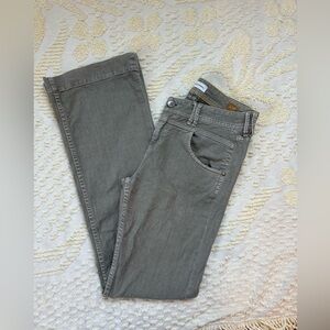 Pilcro and the Letterpress No. 28 Vintage Slim Green Jeans, Size 28